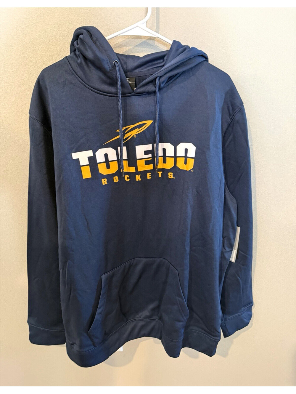 Colosseum Toledo Rockets Navy Pullover Hoodie Sweatshirt Men's Size 2XL Licensed